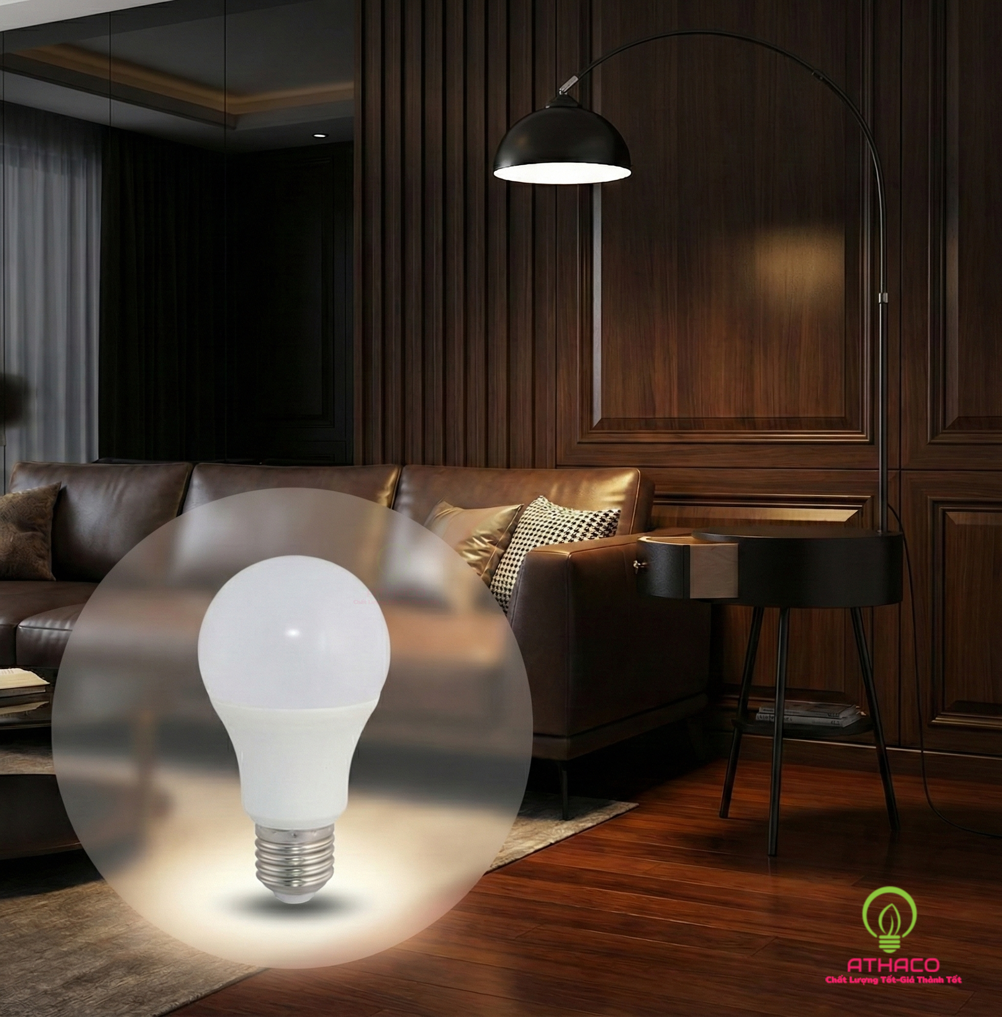 bong den led bulb 15w rang dong athaco