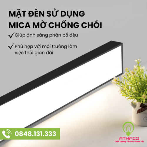 đèn led hộp thả trần 1 2m