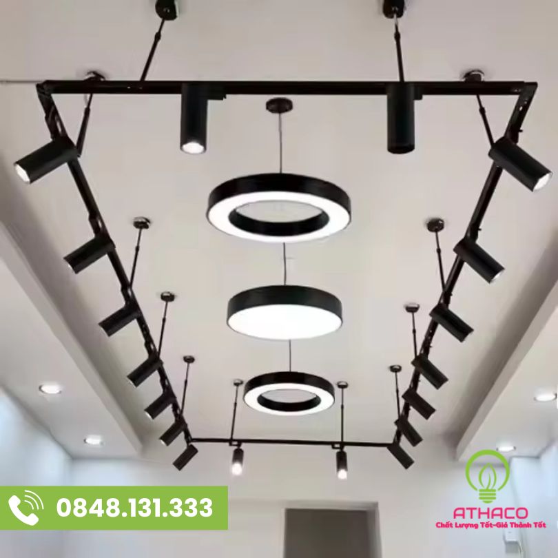 đèn led tròn thả trần