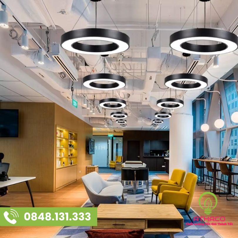 đèn led tròn thả trần