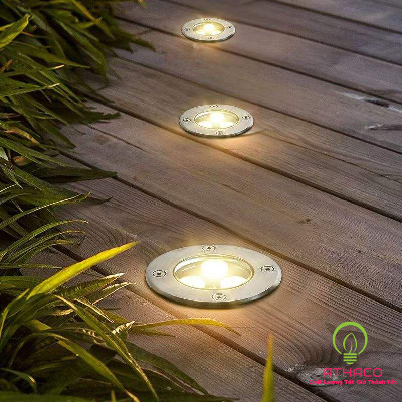 đèn led âm đất