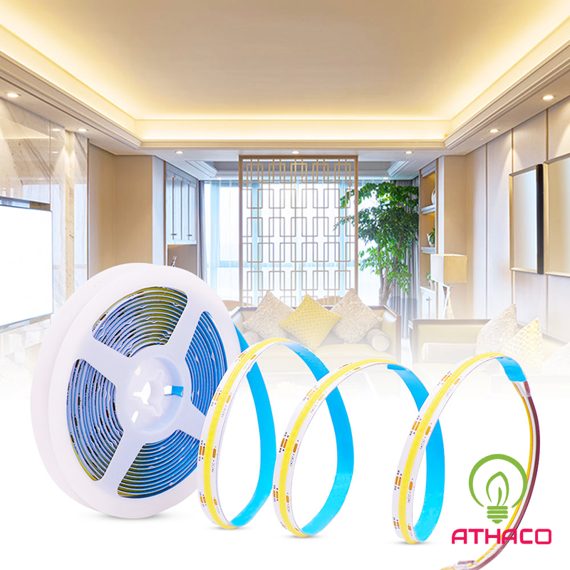 Đèn Led Dán 12V Cob Cuộn 5m Ứng dụng đèn led dây 12V cob cuộn 5m