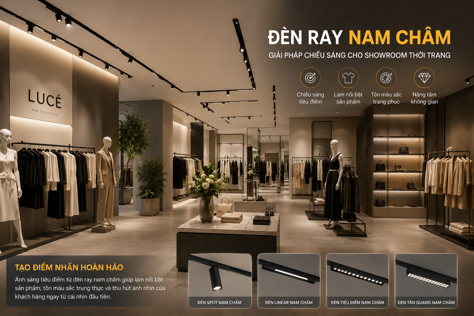 den-ray-nam-cham-cho-showroom-trung-bay